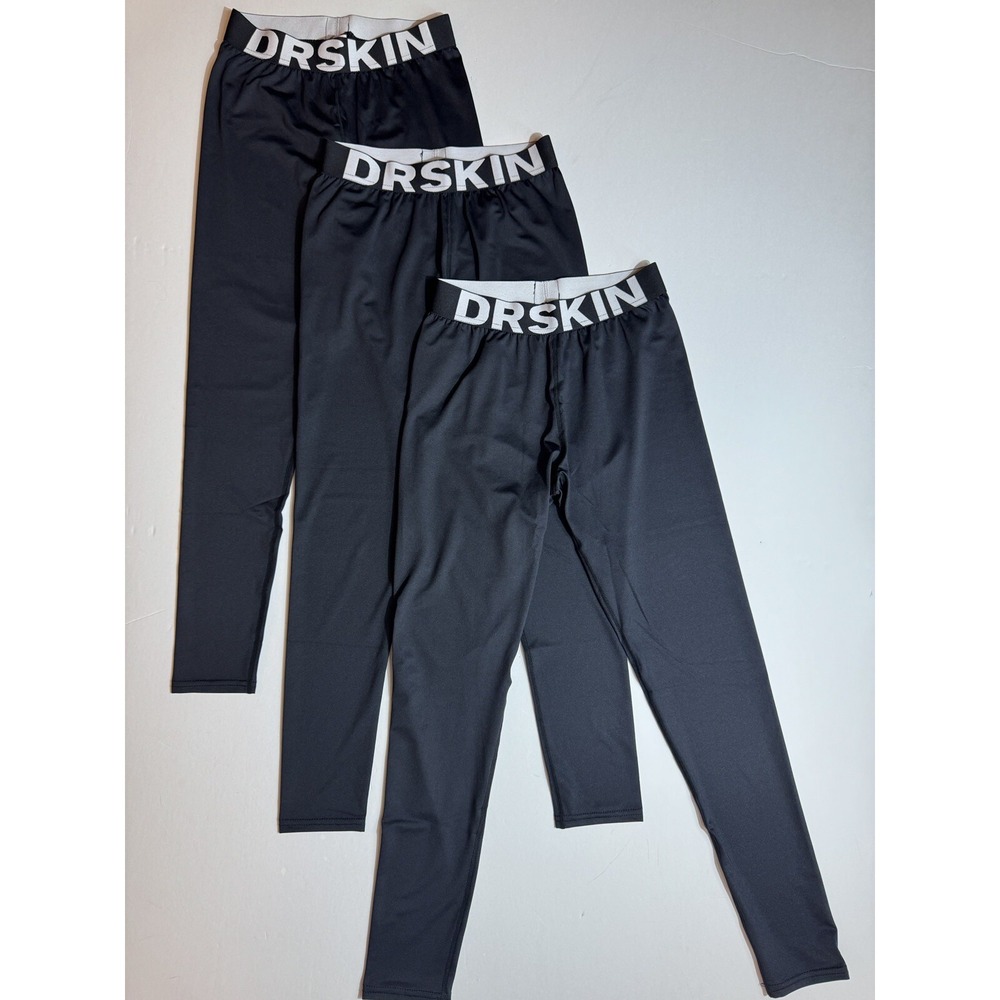 DRSKIN 3 Pack Men's Compression‎ Pants Leggings Sports Athletic Workout Sz S - Picture 10 of 12